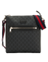 GG Supreme Messenger, &pound;495, Handbags, Black, Canvas, Front view